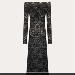 Paco Rabanne Black Off The Shoulder Dress